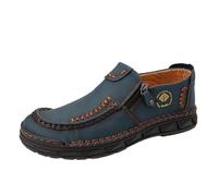 Grogs Shoes Men's Traditional Casual Shoes for Men Handmade High End Driving Boots Slip On for Travel Outdoor Activities. 13 Retro Shoes Men, blue, 8 UK