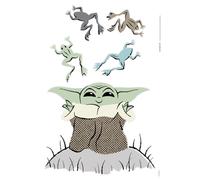 Grogu wall stickers Star Wars The Mandalorian set bedroom 50x70 cm large size