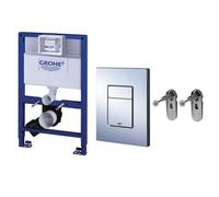 Grohe 118152 Rapid Sl 3 In 1 Wc Set Incl. 1.0M Concealed Frame Cistern Plate