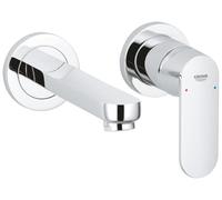 GROHE 19381000 | Eurosmart Cosmopolitan 2-Hole Basin Mixer Tap | S-Size, Concealed body not included (Fits rough-in set 23571000), Metal lever, Centre distance 110 mm, Spout projection 170mm