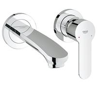 GROHE Eurostyle 2015 Solid - Single Lever Basin Mixer wall-mounted with projection 203 mm without waste set chrome
