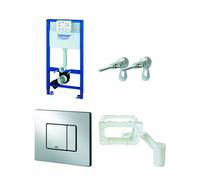 Grohe 1m - 4-inch Rapid SL WC Frame Includes Skate Cosmo Wall Plate and Grohe Fresh