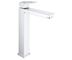 GROHE 23406000 Eurocube Bathroom Tap for Free-Standing Basins (Smooth Body, Extra High Spout and Ecojoy)