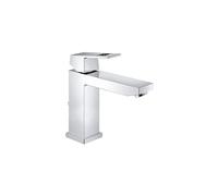 GROHE 23445000 Eurocube Bathroom Tap (Pop-Up Waste, Medium High Spout and Ecojoy)