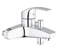 GROHE 23461002 Eurosmart Single-Lever Bath/Shower Mixer Tap, Wall Mounted (without S-Unions)