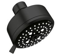 GROHE 260432431 Tempesta Cosmopolitan Fixed 4-Setting Shower Head, Rain O2 Rain Massage Jet Settings, Matte Black
