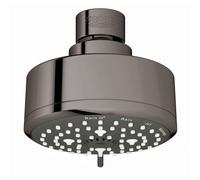 GROHE 26043A01 Tempesta Cosmopolitan Fixed 4-Setting Shower Head Rain O2 Rain Massage Jet Settings Hard Graphite