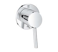 GROHE 29108001 Concetto 1-Handle 2-Way Diverter Valve Only Trim Kit in Starlight Chrome (Valve Sold Separately)