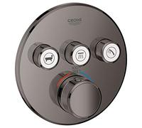 GROHE 29138A00 Grohtherm SmartControl Triple Function Thermostatic Trim with Control Module, Hard Graphite, Without SmartBox