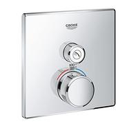 Grohe 29140000 Grohtherm Smart Single Function Thermostatic Trim with Control Module, Starlight Chrome