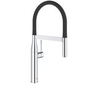 GROHE 30295000 Essence New Semi-Pro Single Handle Kitchen Faucet, Starlight Chrome