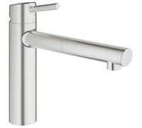 GROHE Concetto - Single lever kitchen mixer M-Size with Swivel Spout and Flow Limiter supersteel