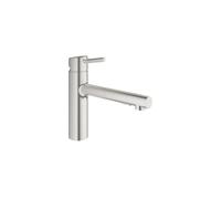 Grohe 31453DC1 Concetto Single-Handle Pull-Out Kitchen Faucet with Dual Spray, Super Steel