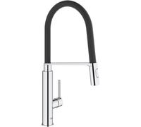 GROHE 31489000 Pull-Out Spray Feel Single-Lever Kitchen Mixer, Chrome