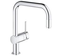 GROHE 32067000 Minta Kitchen Tap (360 Degrees Swivel Range, Pull-Down