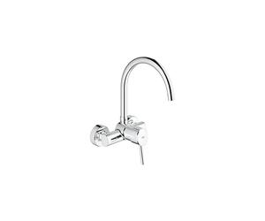 Grohe 32667001 Concetto Single-Handle Bathroom Sink Tap Wall Assembly