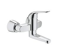 GROHE Euroeco Special - Single Lever Basin Mixer wall-mounted with projection 214 mm without waste set chrome