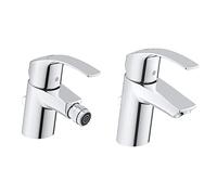 GROHE 32929002 | Eurosmart Bidet Tap + GROHE 32926002 | Eurosmart Basin Tap | Pop-Up Waste