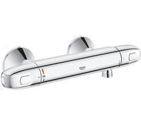 Thermostatic Shower Mixer Grohe Grohtherm 1000 with EcoButton and metal rosette Chrome