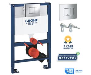 GROHE 3877320A Frame Rapid Sl 3 - 1 Set Wall Hung Toilet 0.82 m Dual Flush Plate