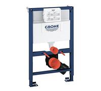 Grohe RAPID-SL 2-in-1 Toilet Frame, 6/9 Litre Dual Flush Cistern, Silver