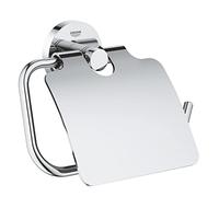 GROHE 40367001 Essentials Paper Holder with Lid Silver