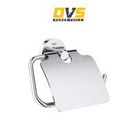 GROHE 40367001 Essentials Paper Holder with Lid Silver - Chrome
