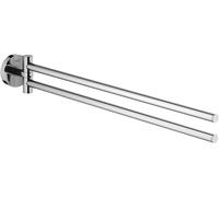 GROHE 40371001 Essentials Double Towel Bar, 449 mm, StarLight Chrome Finish