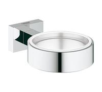 GROHE 40508000 Essentials Cube Glass Soap Dish Holder