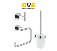 Grohe Essentials Cube Bathroom Accessories Set Toilet 3 en 1
