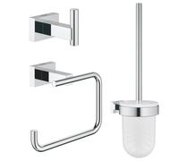 Grohe 40757001 Essentials Cube Guest Restroom Set 3-In-1