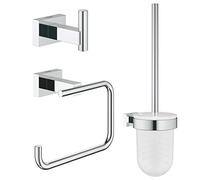 Grohe Essentials Cube Bathroom Accessories Set Toilet 3 en 1