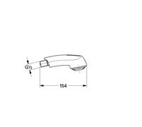 Grohe 46312IE0 Shower Head for Zedra/Europlus Chrome/Grey