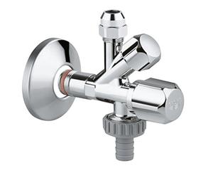 GROHE Angle Valves Neutral Handle Original was Combination Service Valve 1/2" Chrome 22036000