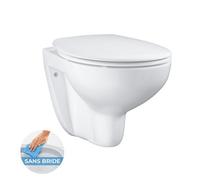 GROHE Bau Ceramic - Wall-mounted washdown toilet SET without flushing rim white without Coating