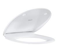 GROHE Bau Ceramic Wc Seat with Lid, Incl Fixation Set Extra Slim Design, Soft Close and Quick Release Feature 39923000