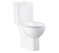 Grohe Bau White Rimless Slim Close-Coupled Toilet With Soft Close Seat
