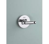 GROHE Baucosmopolitan Chrome Double Robe Hook for Bathroom Wall Mounting