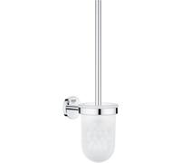 GROHE Baucosmopolitan Toilet Brush Set, Chrome Finish, Concealed Fastening 4046