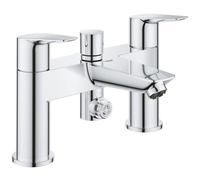 Grohe Bauedge Chrome 1/2" Two-Handled Deck-Mounted Bath/shower Mixer Tap - 25217001