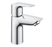 Small Basin Taps Grohe BauEdge EcoJoy with pop-up waste set and ColdStart Chrome
