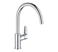 Grohe BauEdge Single Lever Kitchen Mixer Tap - Chrome 31367001