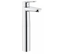 GROHE Bauedge Single-Lever Basin Mixer Xl-Size Water-Saving Tap for Free-Standing Basins, Chrome Finish 23761000