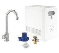 GROHE Blue Professional - Starter kit with fitting MONO C-spout with Cooler supersteel