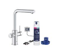 Grohe Blue Pure Minta Chrome Effect Pull-Out Water Filter Mono Mixer Tap With Magnesium & Zinc Filter