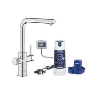 Grohe Blue Pure Minta Chrome Effect Pull-Out Water Filter Mono Mixer Tap With S-Size Filter