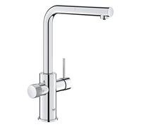 Grohe Blue Pure Minta Chrome Effect Chrome-Plated Kitchen Pull-Out Spray Mono Mixer Tap