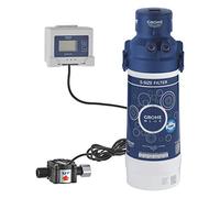 GROHE Blue S-Size Filter Starter Set (Head, Cartridge Capacity 600 L, Flow Meter Including 2 x AA Batteries), for Use with Blue Pure and Red Water Systems Taps, 40438001