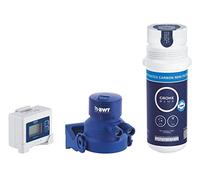 GROHE Blue Under Sink Water Filter - Activated Carbon Filter Starter Set (Filter Head, Flow Meter for Filter Lifetime Measurement, Capacity 1500 L), for Use Blue Pure Kitchen Taps, 41136000