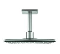 Grohe Ceiling Shower Head Rainshower SmartActive 310 Cube With Ceiling Shower Arm Supersteel